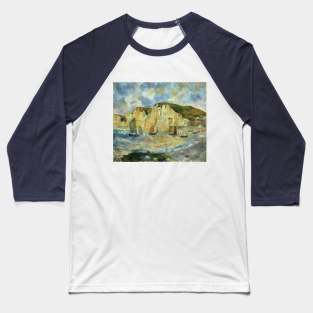 Sea and Cliffs by Pierre Renoir Baseball T-Shirt